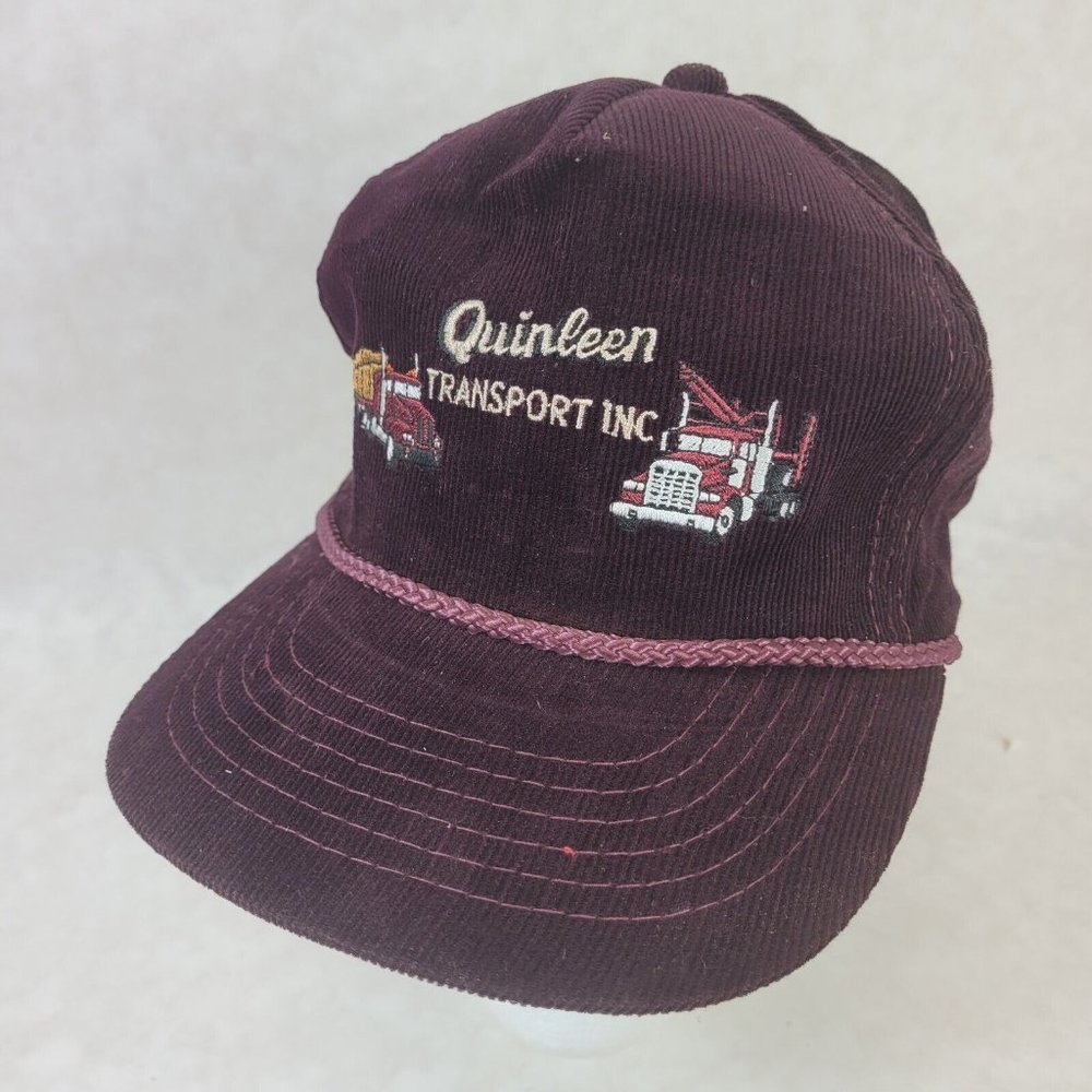 Transport Trucks Hat Snapback Baseball Vintage 80s Cap corduroy Dad Trucker